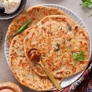 Stuffed Paratha With Curd